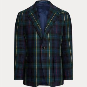 NEW Polo Ralph Lauren RL67 Plaid Linen Jacket